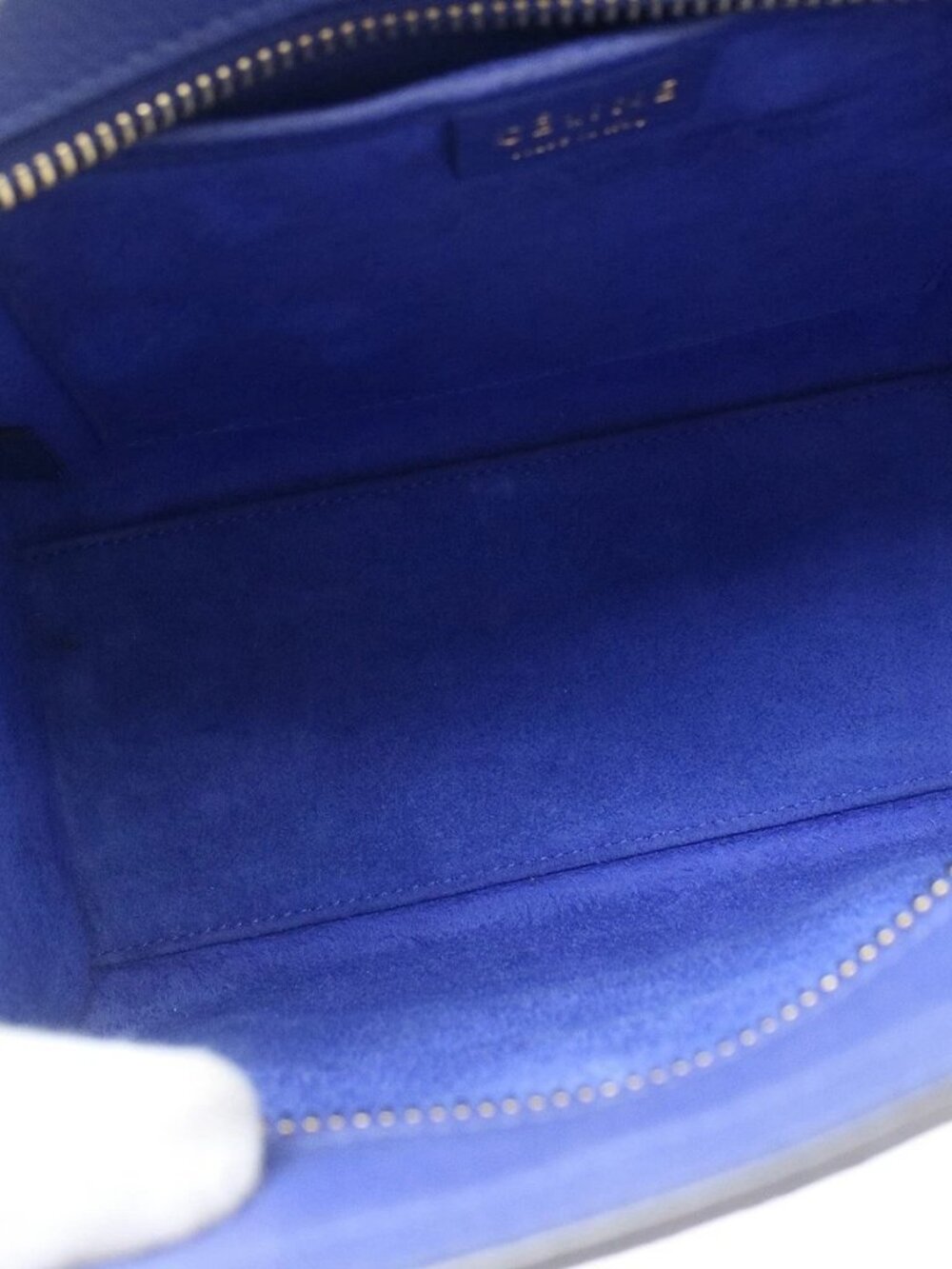 Best08 Celine Blue Nano Luggage 2way Tote Bag W-AT-0174 W-CU-0184 NQ11694 - Picture 5 of 7